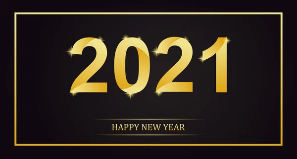 2021 Mutlu Yıllar 2021 Sayılı Yeni Yıl Afişi Yaratıcı Tasarım — Stok Vektör