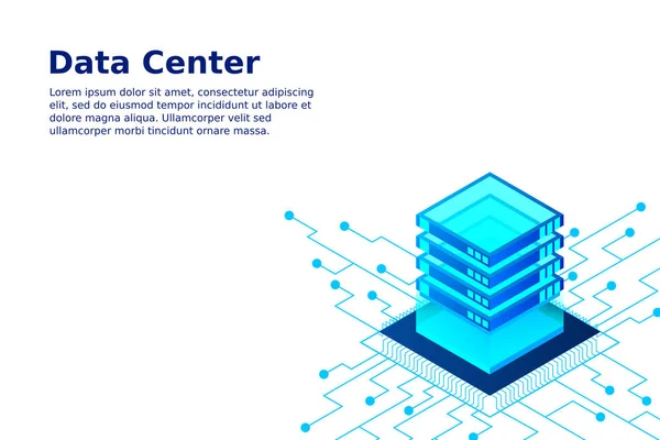 디지털 배너입니다 Big Data Machine Learning Algorithms 분석과 데이터 스토리지 — 스톡 벡터