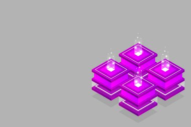 Veri merkezi, sunucu odası. Bulut depolama, veri transferi ve veri işleme kavramı.