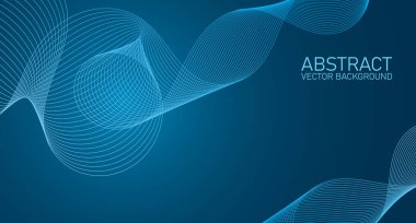 Tasarım için soyut dalga elemanı. Tarzlanmış çizgi sanat arka planı. Dijital frekans dengeleyici. Soyut renkli çizgiler vektör arkaplanı. Renk arkaplan illüstrasyonu