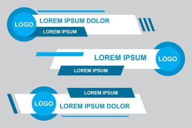 Modern geometrik alt üçüncü afiş şablon tasarımı. Renkli alt üçler şablon vektörünü ayarlayın. Vektör illüstrasyonu