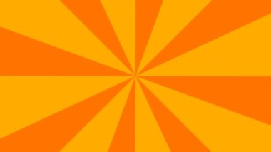 Hareket pankartı tasarımında kullanılan güneş patlamasının soyut tasarımı. Radyal desen. 4K kusursuz döngü video görüntüleri.