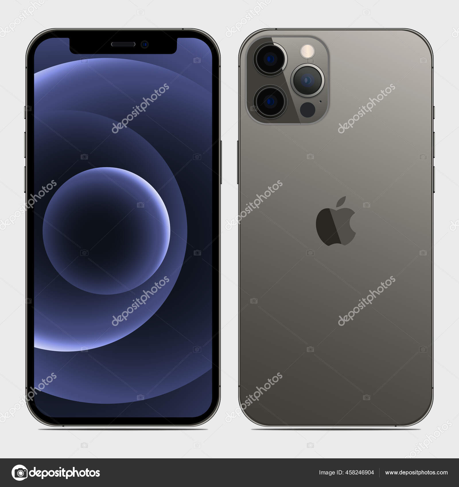 Magelang Indonesia March 21 New Iphone Pro Pro Max Graphite Stock Vector Image By C Aozorastock