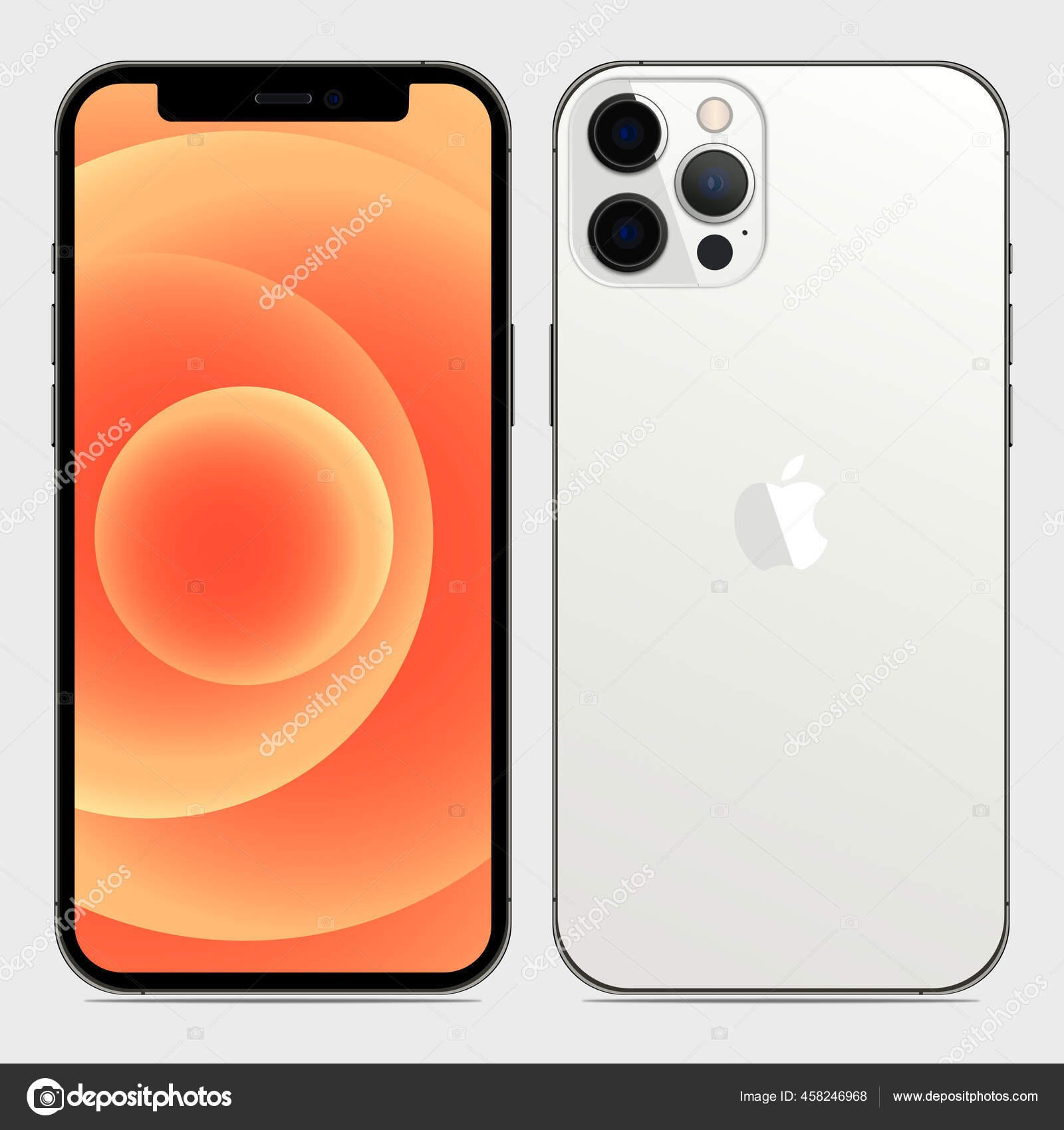 Magelang Indonesia March 2021 New Iphone Pro Pro Max Silver Stock