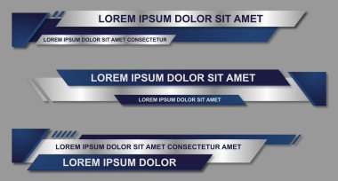 Modern geometrik alt üçüncü afiş şablon tasarımı. Renkli alt üçler şablon vektörünü ayarlayın. Vektör illüstrasyonu