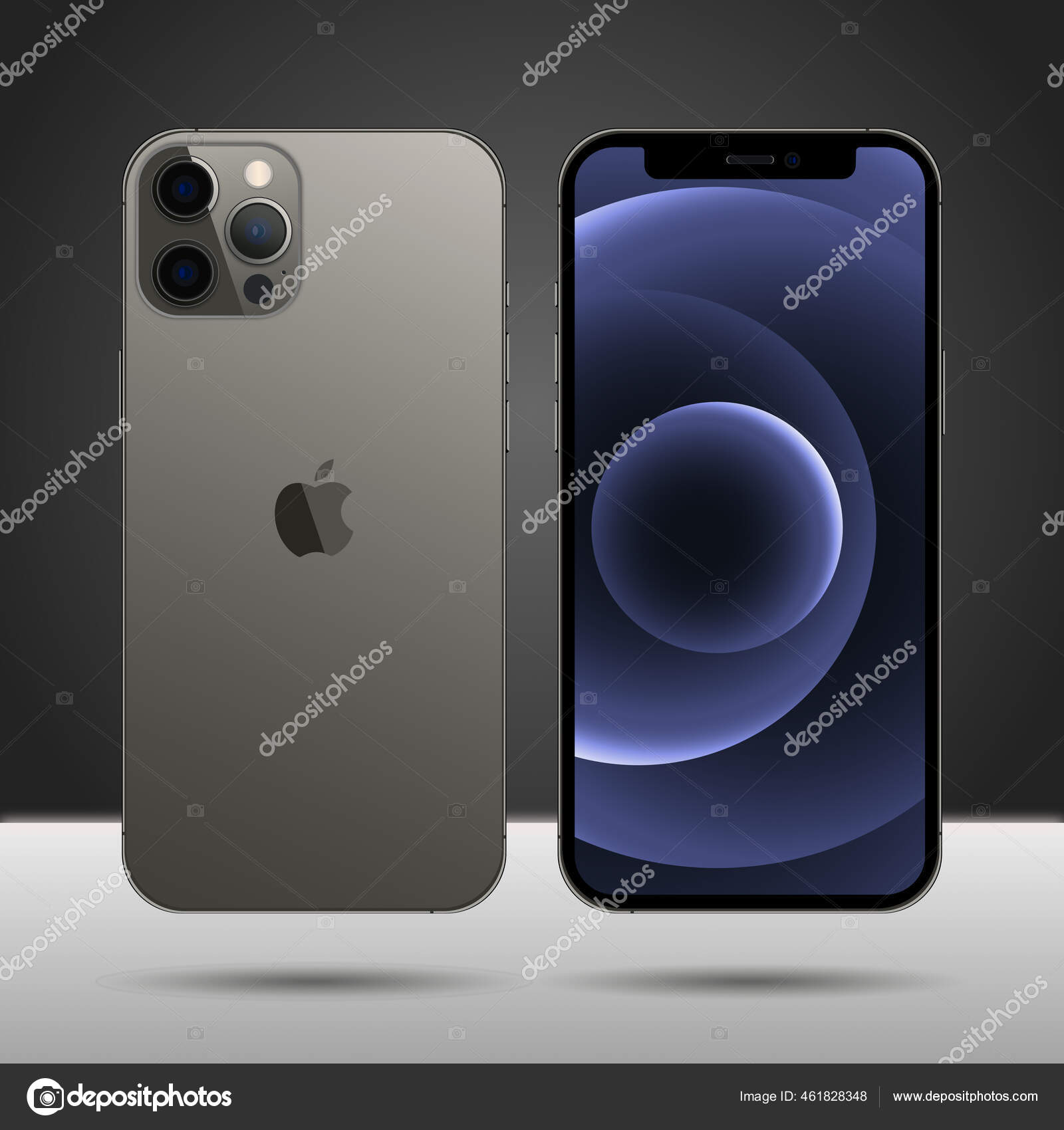 Magelang Indonesia April 2021 New Iphone Pro Atau Pro Max Vektor