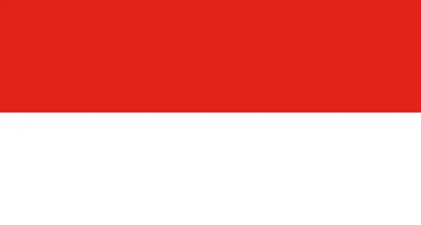 Bandera Indonesia Ilustración Vectorial — Vector de stock