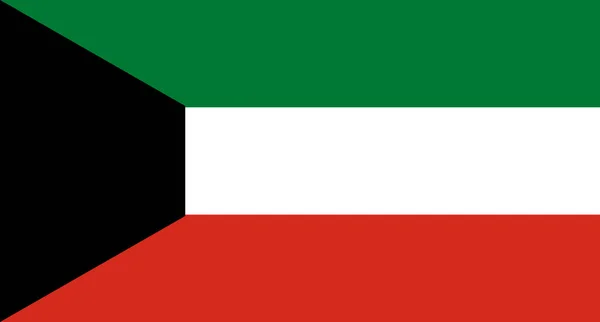 Kuwait Flagge Vektorillustration — Stockvektor