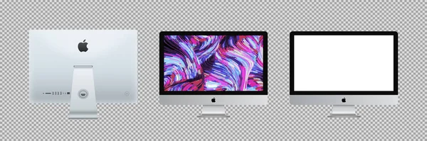 Magelang Indonesien Mai 2021 Set Apple Device Imac Editorische Vektorillustration — Stockvektor