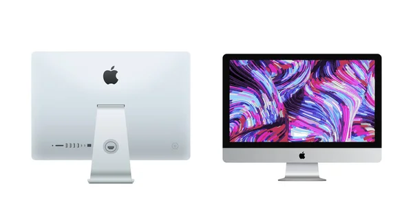 Magelang Indonesien Mai 2021 Set Apple Device Imac Editorische Vektorillustration — Stockvektor