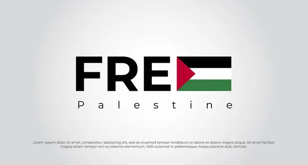 Free Gaza Free Palestine Free Palestine Schriftzug Hintergrund Free Palestine — Stockvektor
