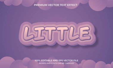 Düzenlenebilir metin efekti - küçük biçim