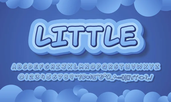 Little Text Effect Editable Text Style — 스톡 벡터