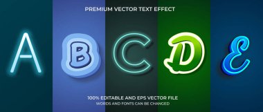 Düzenlenebilir metin efekti dizaynı