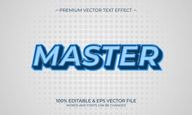 Modern düzenlenebilir metin tarzı efekti. Düzenlenebilir yazı tipi. Vektör İllüstrasyonu