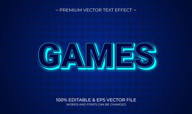 Modern düzenlenebilir metin tarzı efekti. Düzenlenebilir yazı tipi. Vektör İllüstrasyonu