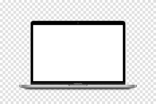 Magelang Indonesia Juli 2021 Apple Macbook Pro Screen Mockup Laptopapparaat — Stockvector