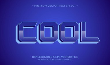 Düzenlenebilir metin biçimi etkisi. Düzenlenebilir yazı tipi. Vektör İllüstrasyonu