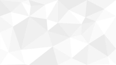 Beyaz Low Poly Soyut Arkaplan. Kusursuz Döngülenebilir.