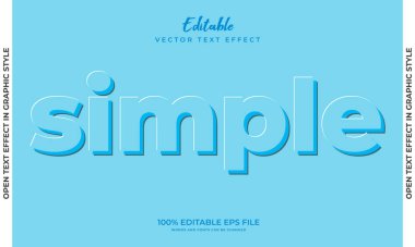 3d Kabartmalı Vektör metin biçimi efekti, Düzenlenebilir Metin Efekti