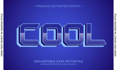 Düzenlenebilir metin biçimi etkisi. Düzenlenebilir yazı tipi. Vektör İllüstrasyonu