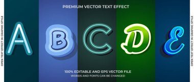 Düzenlenebilir metin efekti dizaynı