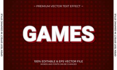 Modern düzenlenebilir metin tarzı efekti. Düzenlenebilir yazı tipi. Vektör İllüstrasyonu