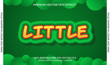 Düzenlenebilir metin efekti - küçük biçim