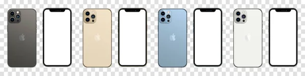 Magelang Indonesia September 2021 Kumpulan Iphone Pro Dalam Empat Warna - Stok Vektor