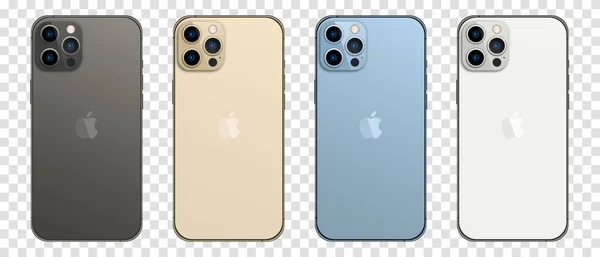 Magelang Indonésie Septembre 2021 Nouvel Iphone Pro Quatre Couleurs Graphite — Image vectorielle