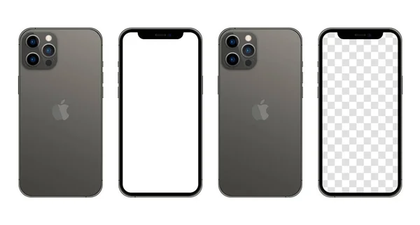 iPhone 13 maksimum Grafit rengi. Gerçekçi bir akıllı telefon modeli. Sunum şablonu için Aygıt UI UX modeli
