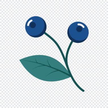 Yabanmersini. Kış bitkisi Kış dalları ve yaprakları. Kış çiçekleri. Tatil dekorasyonu. Vektör illüstrasyonu