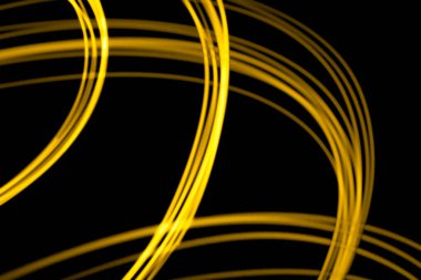 Abstract Illuminating Yellow Lights