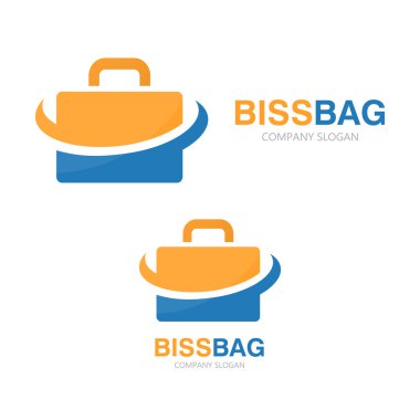 Vektör evrak çantası logo tasarımı