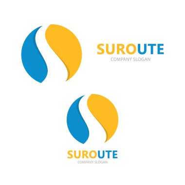 Soyut küre logo tasarım şablonu.