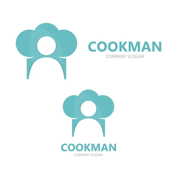 Wektor szefa kuchni i gotowania szablon projektu logo. — Wektor stockowy