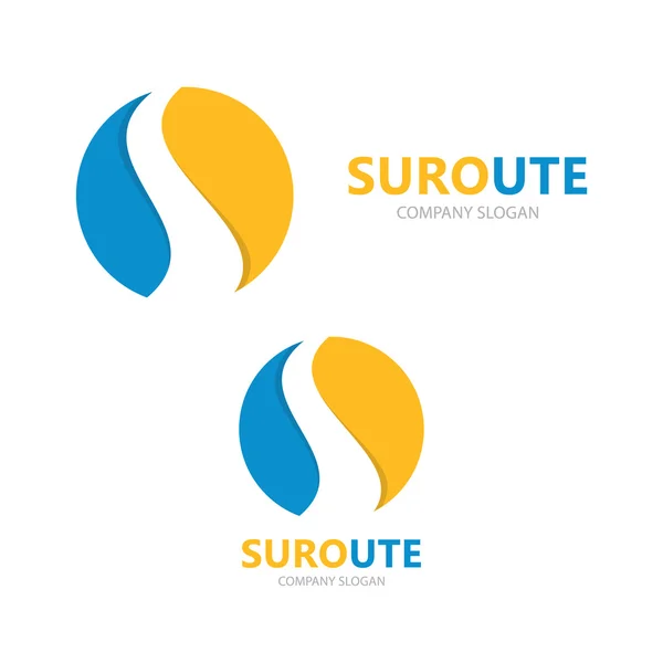 Soyut küre logo tasarım şablonu. — Stok Vektör