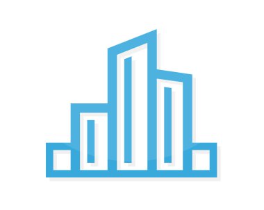 Vektör ev logo tasarım şablonu. House logosu. Emlak logosu. Motel logosunu görmeniz gerekir. Otel logosunu görmeniz gerekir. Vektör logo şablonu