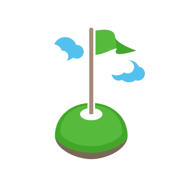 Logo de golf vectorial teamplate. Diseño del logo del club de golf . — Vector de stock