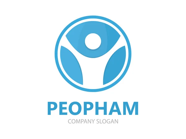 Logo de Vector Man. Diseño del logotipo del hombre. Diseño de plantilla de elemento de logotipo People. Logo humano o icono . — Vector de stock