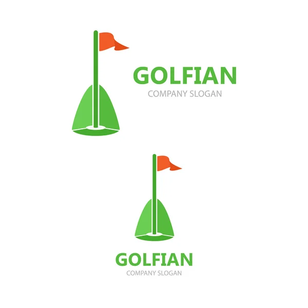 Vector clube de golfe logotipo teamplate . — Vetor de Stock