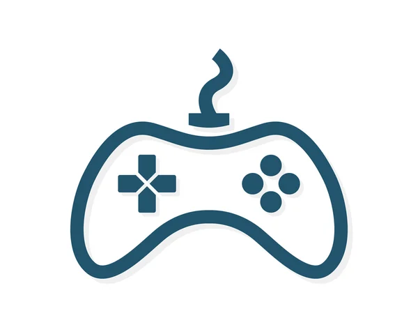 Modelo de logotipo do controlador de jogo. Ícone de joystick . — Vetor de Stock