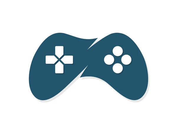 Spiel Steuerknüppel oder Gerät Controller-Logo — Stockvektor