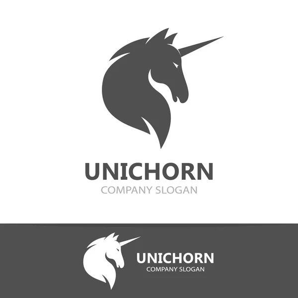 Modello logo unicorno vettoriale — Vettoriale Stock