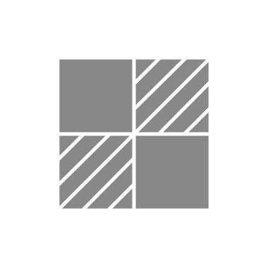 Satranç tahtası gri simgesi. Masa oyunu, masa eğlence sembolü