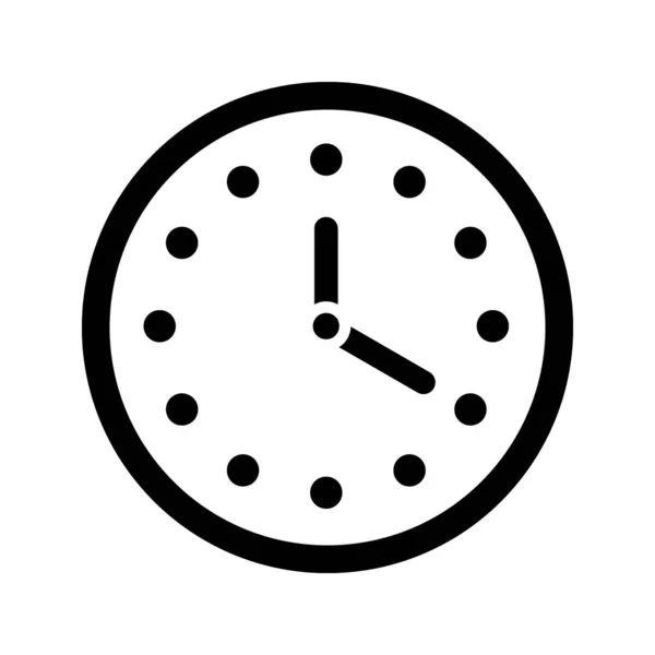 Klok grijze lijn pictogram. Timer, snelheid, alarm, kalendersymbool. — Stockvector