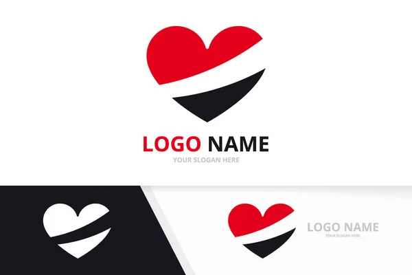 Liebe Herz Logo Design Vektor-Vorlage. Valentinstag Logotyp Design-Vorlage. — Stockvektor