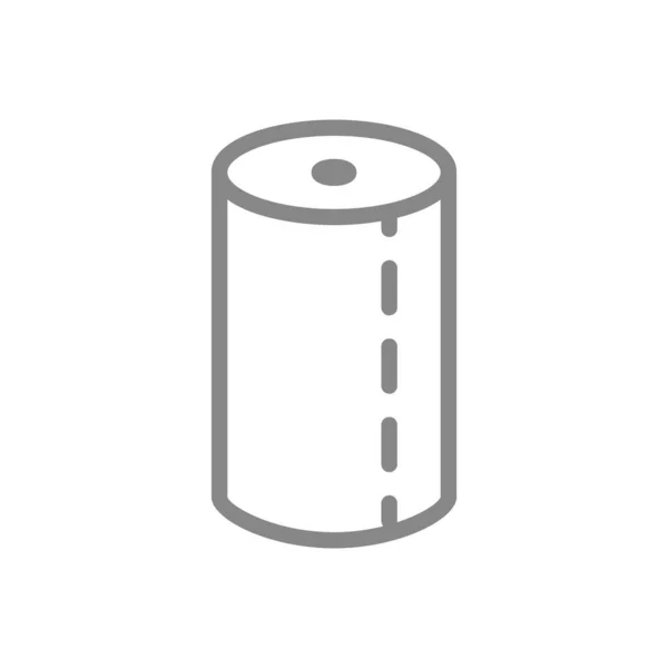 Un paquete de papel toallas icono de la línea. Rollo de papel, servilletas, símbolo de productos de higiene — Vector de stock