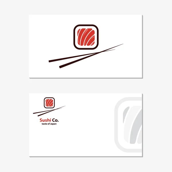 Vektör logo tasarım öğesi. Suşi, rulo, Japonya