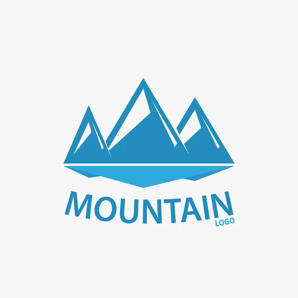 Elemen desain logo vektor. Gunung, bukit, batu - Stok Vektor